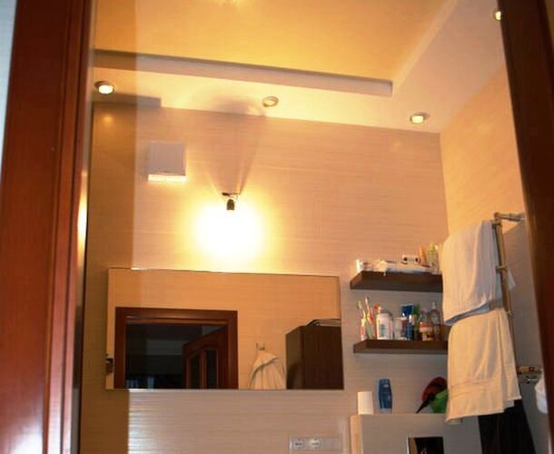 Эстетика натяжного потолка для ванной | Портфолио 5Plus | Киев ⋆ Днепр ⋆