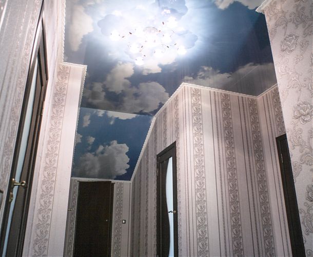 Фотопечать облака на натяжном потолке | Портфолио 5Plus | Киев ⋆ Днепр ⋆