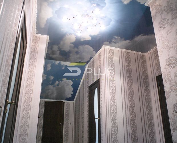 Фотодрук хмари на натяжній стелі | Портфоліо 5Plus