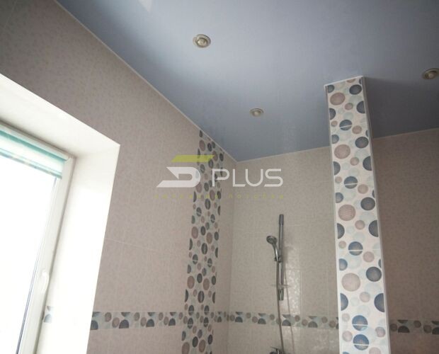 Фиолетовый натяжной потолок в ванной | Портфолио 5Plus | Киев ⋆ Днепр ⋆