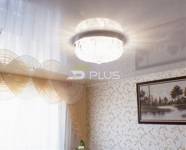 Белый глянцевый натяжной потолок | Портфолио 5Plus | Киев ⋆ Днепр ⋆
