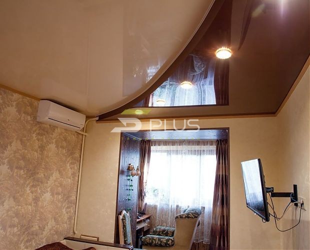 Натяжной потолок в двух уровнях | Портфолио 5Plus | Киев ⋆ Днепр ⋆