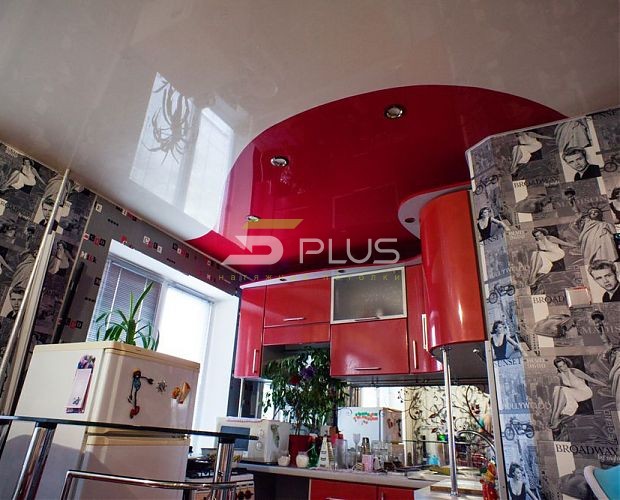 Натяжной потолок для квартиры-студии | Портфолио 5Plus | Киев ⋆ Днепр ⋆